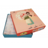 cutie premium Pijama copii cu tricou Kori Kumi Pretty as a Flower, scurte