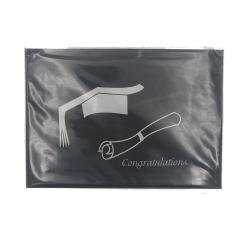 Felicitare 3D ORIGAMI - Graduation white