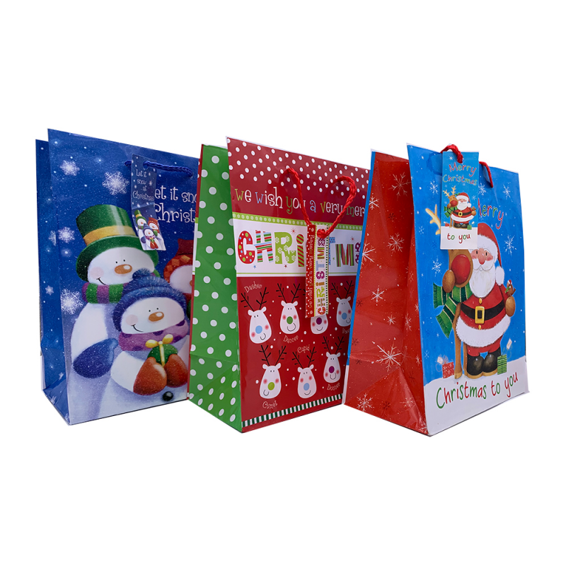 Set 3 pungi pentru cadouri de iarna