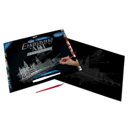 Set gravura - locuri celebre- Big Ben &i sediul Parlamentul britanic