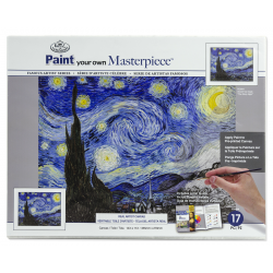 Pictura ghidata pe panza Tablouri celebre Starry Night nivel avansati