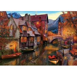 Puzzle 2000 piese Canal Homes pentru intreaga familie