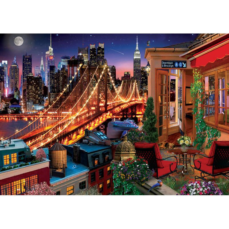 Puzzle 1500 piese Brooklyn By Terrace pentru intreaga familie