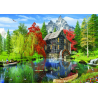 Puzzle 1500 piese - Fishing By The Mill