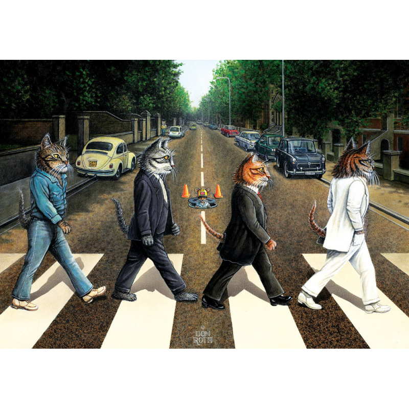 Puzzle 1000 piese - Tabby Road