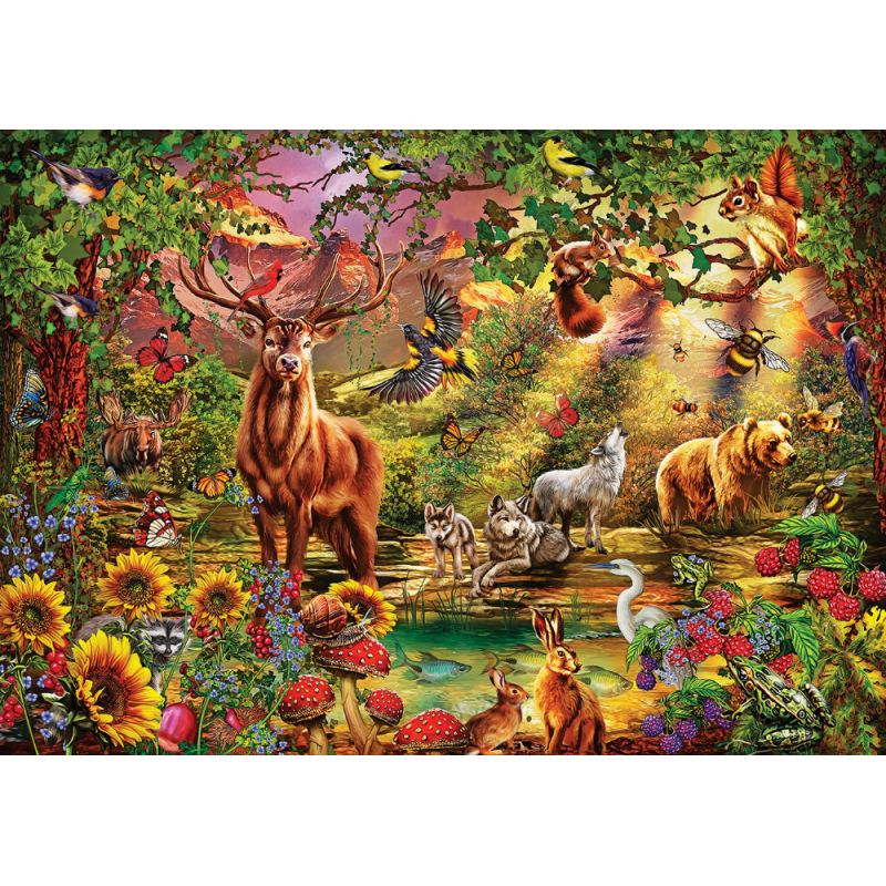 Puzzle 1000 piese Magic Forest pentru intreaga familie