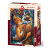 Puzzle 1000 piese Dance Of The Cats In Love-Leonid Afremov importator unic Jad Flamande