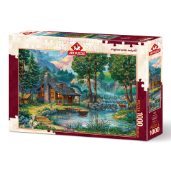 Puzzle 1000 piese Fairytale House-Artworld importator unic Jad Flamande