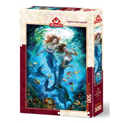 Puzzle 500 piese - The Mermaids-Nadia Strelkina importator Jad Flamande