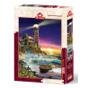Puzzle 500 piese - Sunset By The Lighthouse-Adrian Chesterman importator Jad Flamande