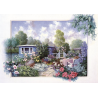 Puzzle 500 piese - Garden With Flowers-Peter Motz pentru iubitorii de plante si flori