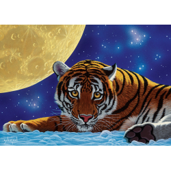 Puzzle 500 piese - Tiger Moon-William Schimmel pentru tine si intreaga familie