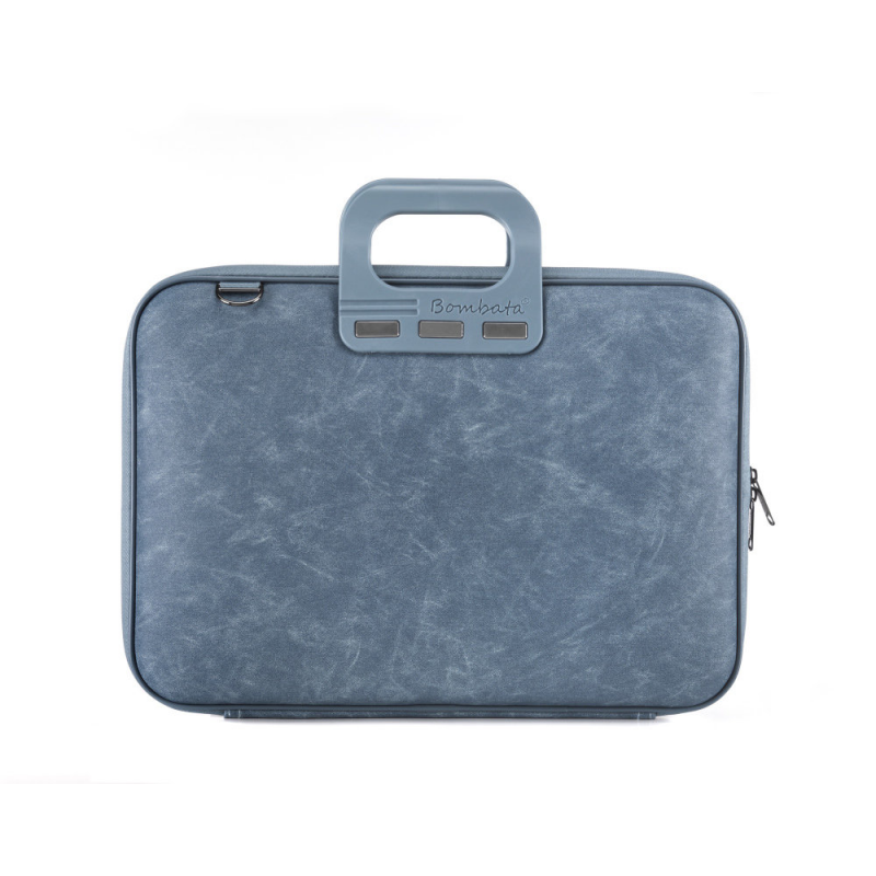 Geanta lux business laptop 15,6 Bombata Denim-BlueJeans