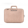 Geanta lux business laptop 15,6 Bombata Denim-Roz