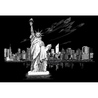 Set gravura - locuri celebre-Statuia Libertatii USA