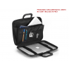 Geanta lux business laptop 15,6 Bombata Black&White-Negru interior