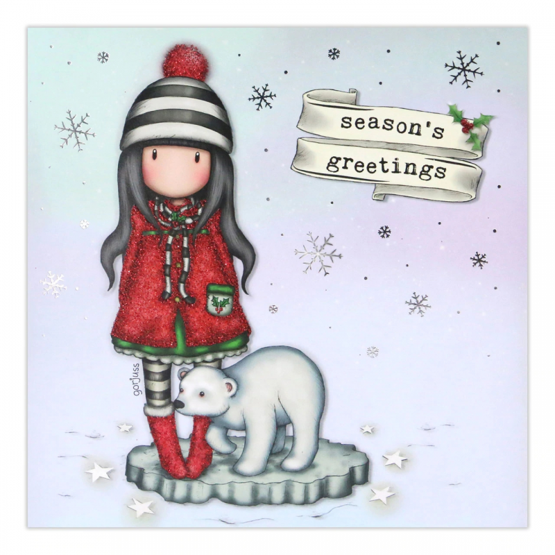 Felicitare Gorjuss - Season's Greetings tema de iarna