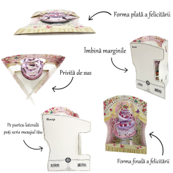 Felicitare 3D Swing Cards - Maci instructiuni