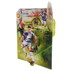 Felicitare 3D Swing Cards - Fotbal elemente mobile