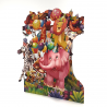 Felicitare 3D Swing Cards - Petrecerea animalelor elemente mobile