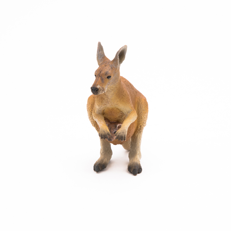 Figurina Papo - Cangur cu pui Jad Flamande