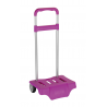 Troler copii mare fucsia pentru scoala