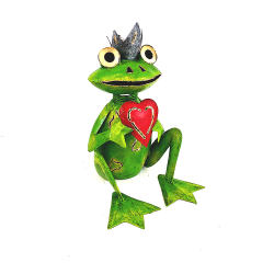 Figurina decorativa de gradina metalica Broscoi