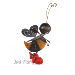 Figurina decorativa metalica de gradina Albina cu lopata