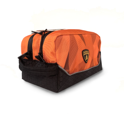 Borseta barbati cu 2 fermoare licenta Lamborghini culoare portocalie