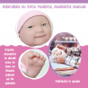 Bebelus in haine roz fabricat manual