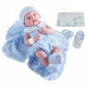 Jucarie bebe nou-nascut baiat  38cm cu trusou