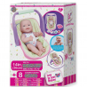 Jucarie bebe 36 cm si suzeta in scaun de masina