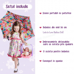 Jucarie set bebelus si scaun portabil