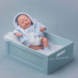 Papusa Berenquer Boutique editie limitata, bebelus cu costumas bleu