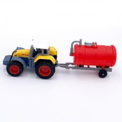 Tractor cu cisterna jucarie pentru baieti
