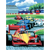 Pictura pe numere pentru copii Formula 1