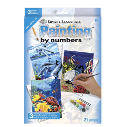 Set pictura pe numere pentru copii Viata marina