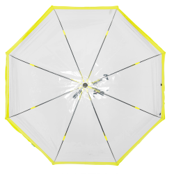 Umbrela transparenta automata baston cu bordura