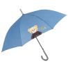 Umbrela ploaie automata bleu denim cu ursulet