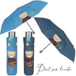Umbrela ploaie pliabila uni cu Teddy Bear
