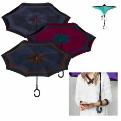 Umbrela ploaie cu inchidere reversibila