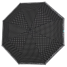 Umbrela de ploaie neagra cu buline albe manuala