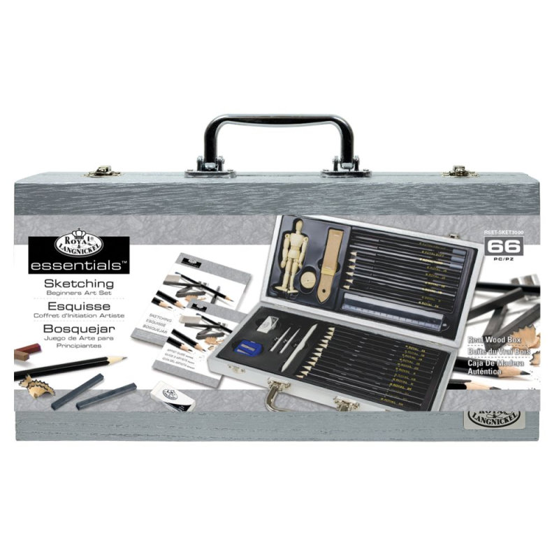 Trusa desen in creion - 66 piese