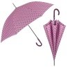 Umbrela ploaie model baston roz cu buline deschidere automata