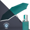 Umbrela de ploaie pliabila verde cu banda reflectorizanta cu deschidere inchidere automatizata