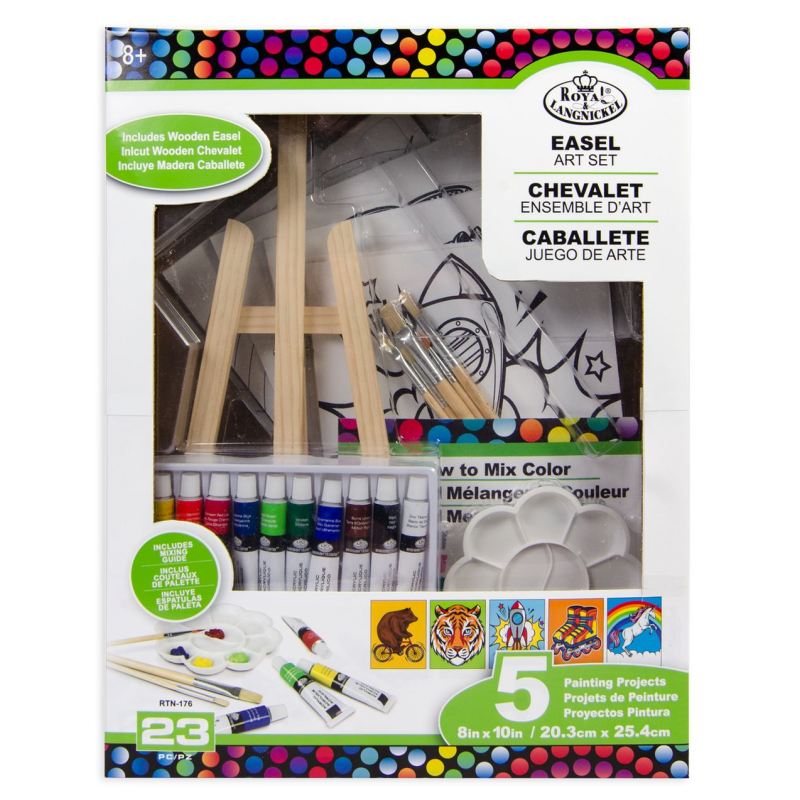 Set 5 picturi pe panza pentru incepatori