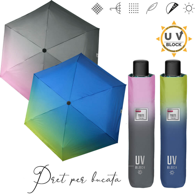 Umbrela de ploaie si de soare cu protectie UV