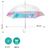 Umbrela clasica de dama pentru de ploaie sau ninsoare cu margine irizata