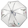 Umbrela transparenta de ploaie cu imprimeu Teddy Bear
