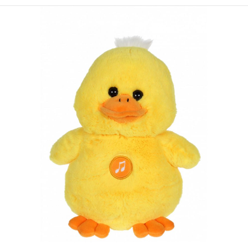 Rata galbena din plus cu sunet 22 cm